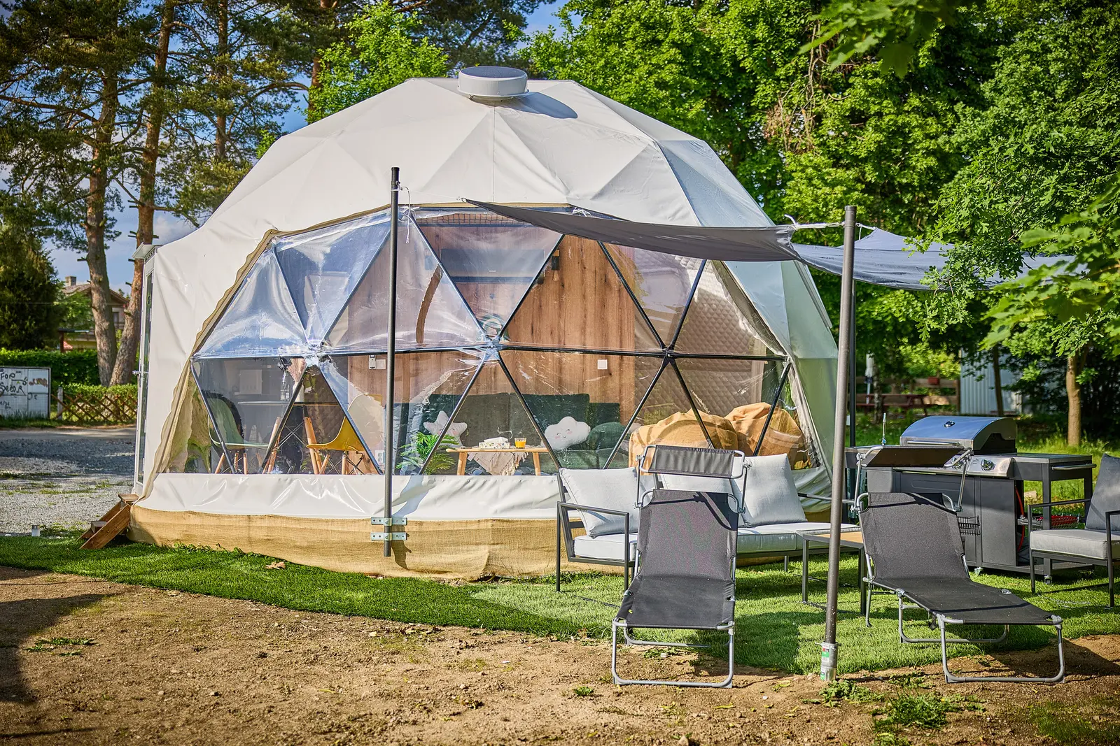 Glampingová kupole Glamping Slapy